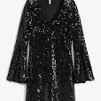 glitzer kleid lang