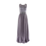 abendkleid grau