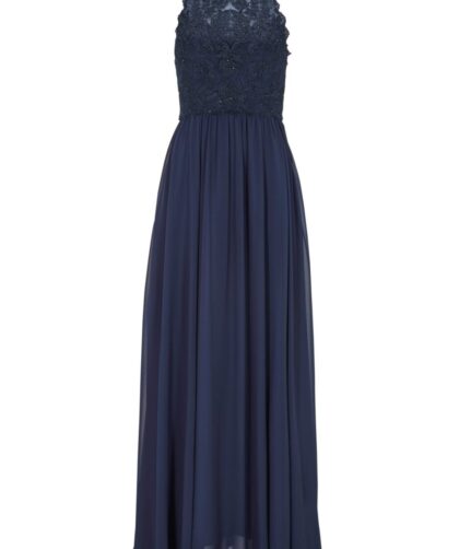blaues abendkleid