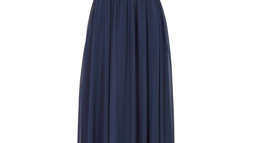 blaues abendkleid